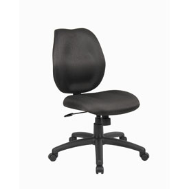Boss Mid-Back Task Office Chair without Arms, Black, B1016-BK Boss Mid-Back Task Office Chair without Arms, Black, B1016-BK